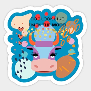 in the moo'd Sticker